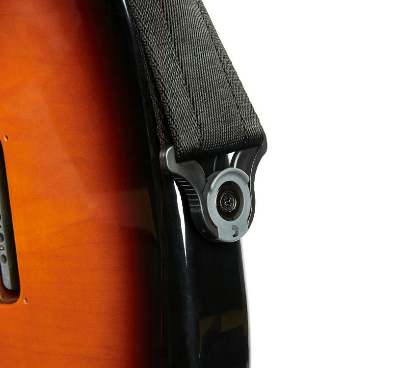D'Addario 50mm Autolock Guitar Strap Blk Padded Guitar Accessories D'Addario 