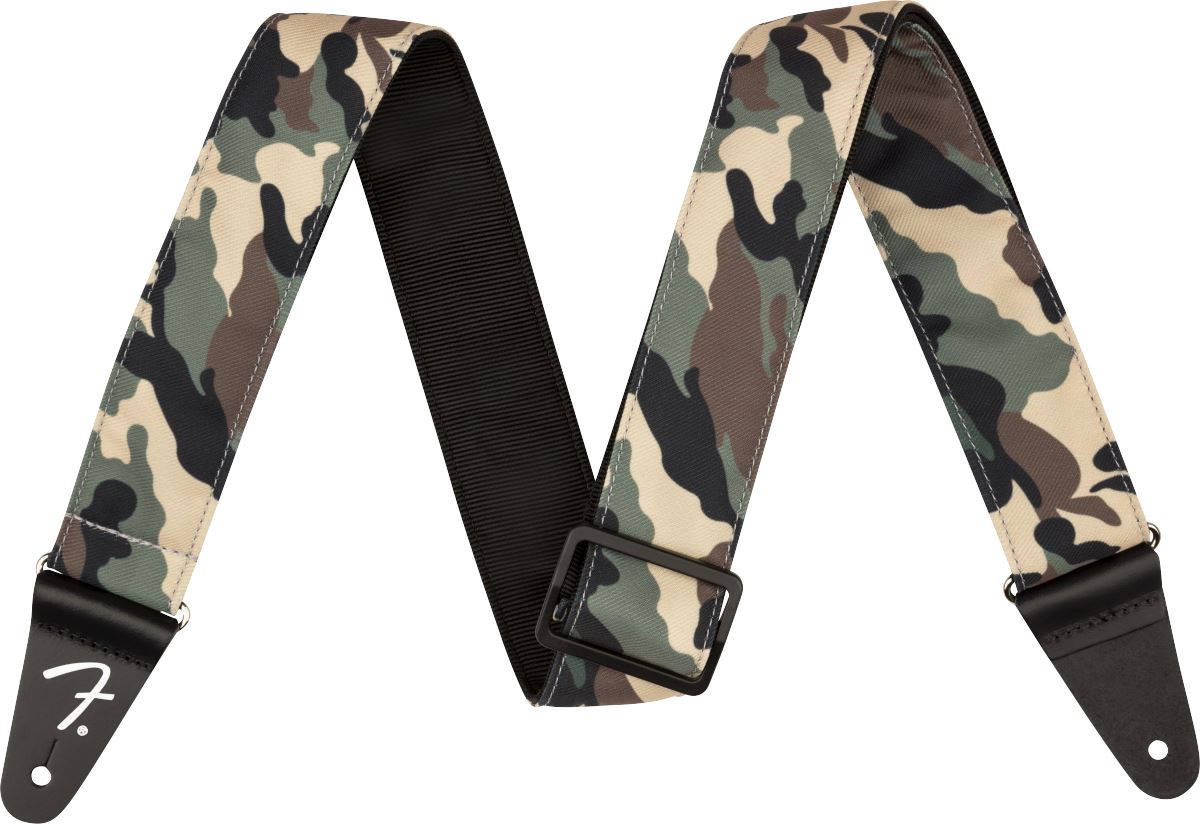 Fender 2" Camo Strap, Woodland Guitar Accessories Fender 