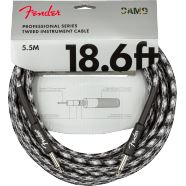 Fender Professional Series Instrument Cable,Straight/Straight, 18.6',Woodland Camo Guitar Accessories Global Music Revolution Winter Cammo 
